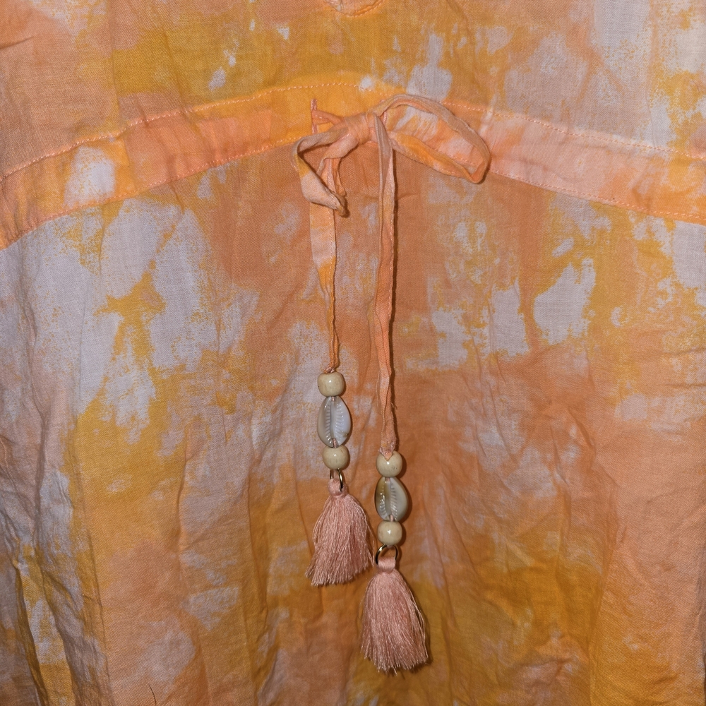 🌟 Aerie Orange Tie Dye Swim Cover-Up - Picture 3 of 7